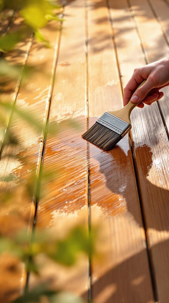 Deck staining Portland outdoor wood maintenance
