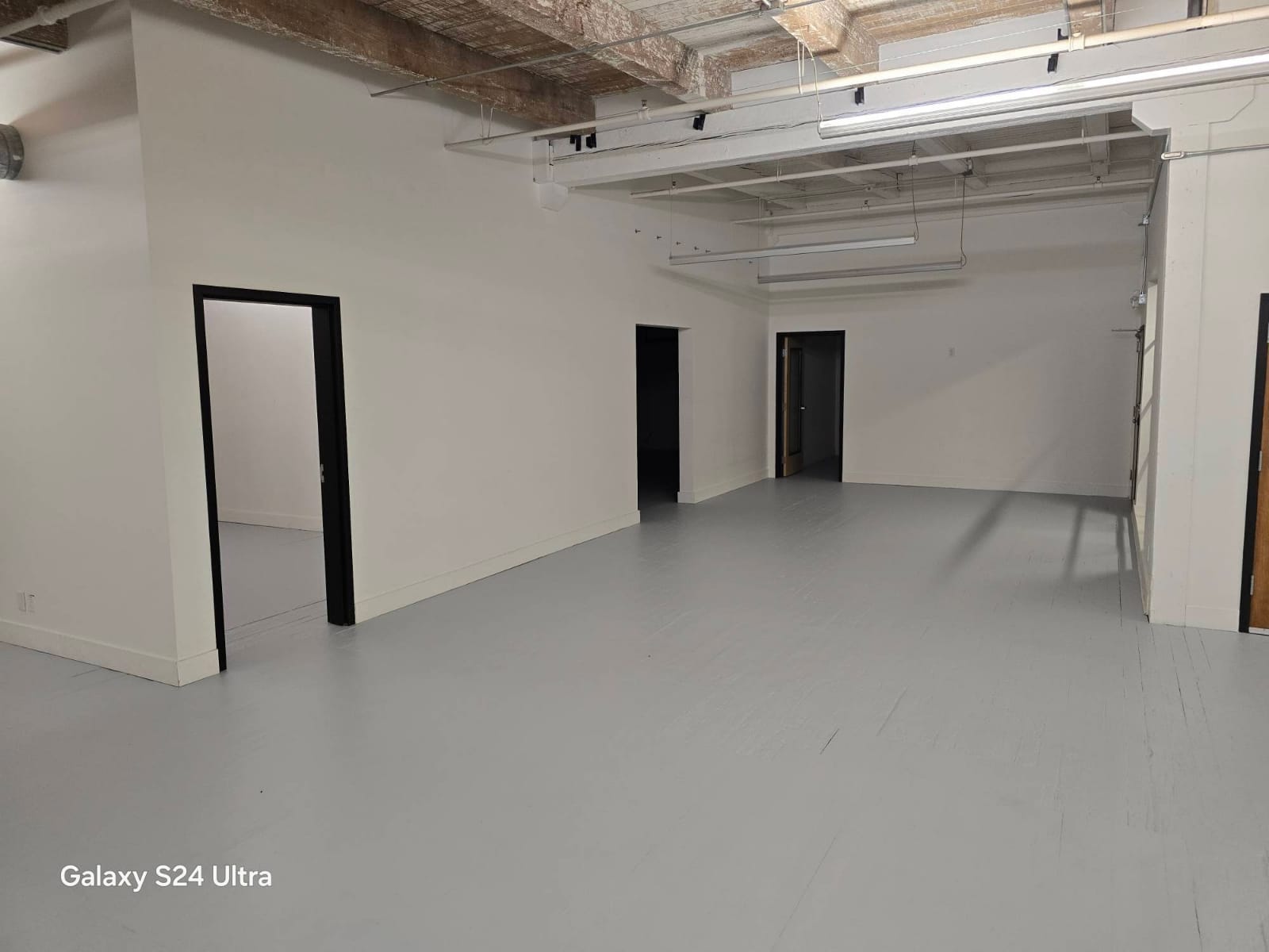 Office painting project with protective coverings in Portland