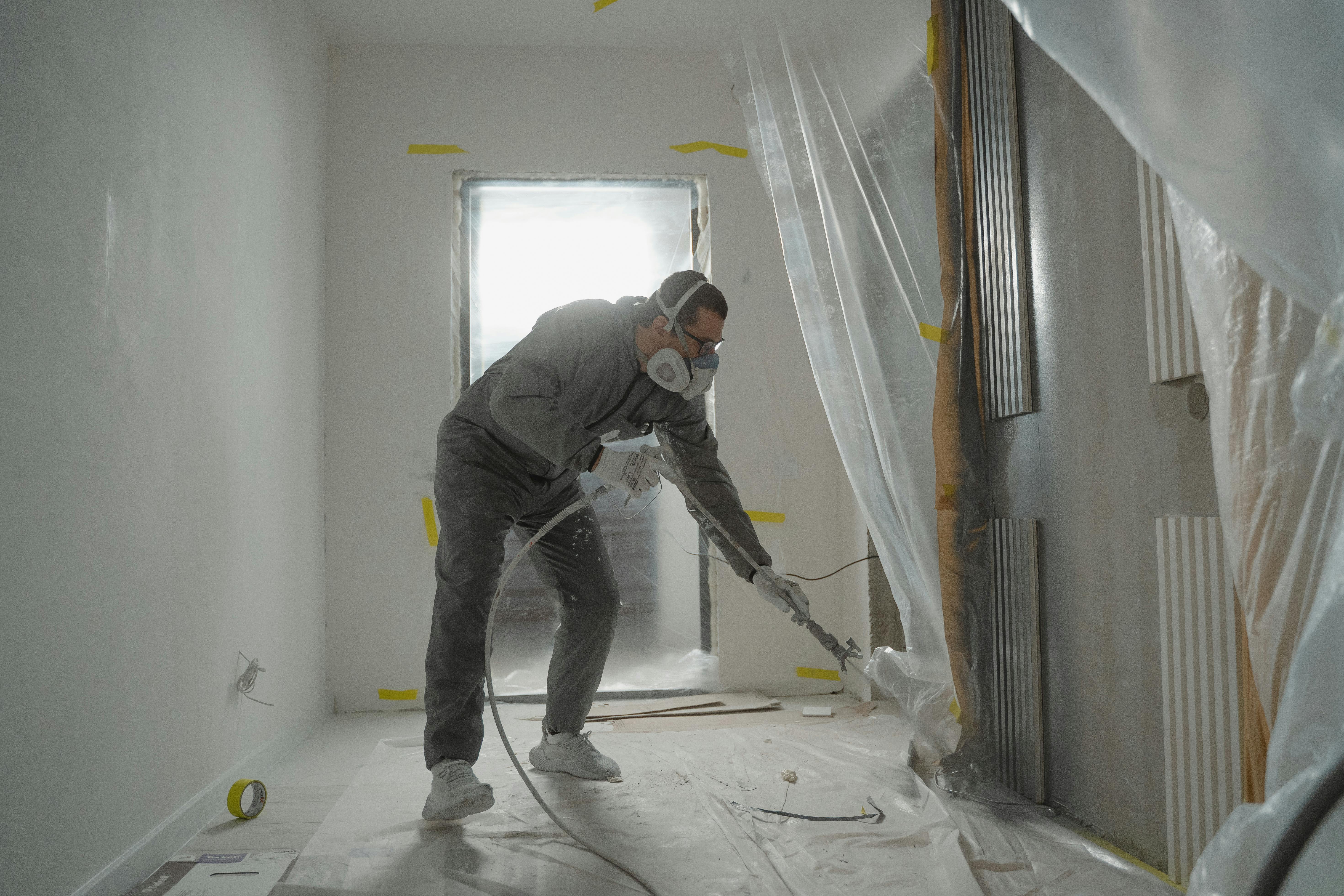 Home interior painting preparation in Portland