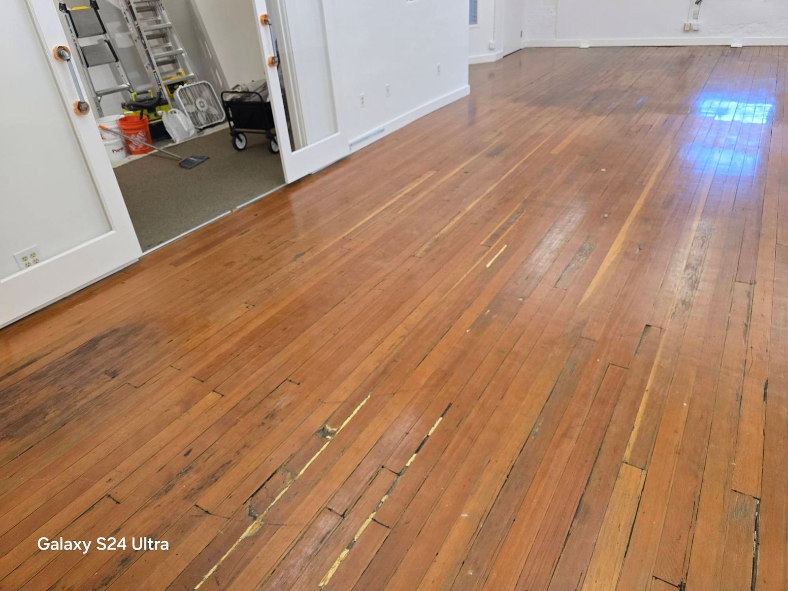 During refinishing at Maddox Building, Portland