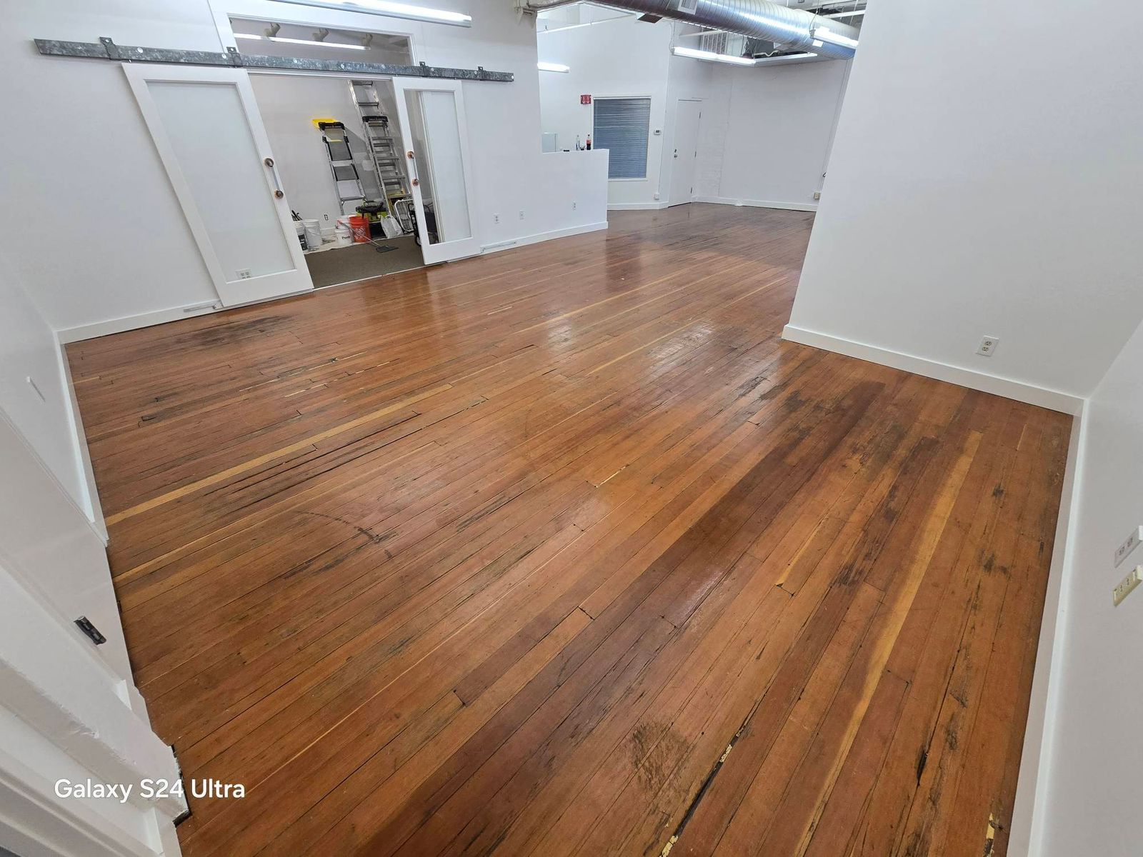 Polished refinished floors at Maddox Building, Portland